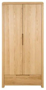 Curve 2 Door 1 Drawer Double Wardrobe - Julian Bowen