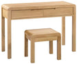 Curve 2 Drawer Dressing Table and Stool - Julian Bowen