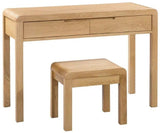Curve 2 Drawer Dressing Table and Stool - Julian Bowen