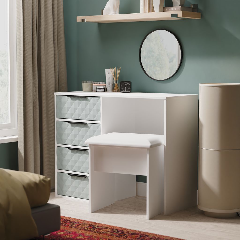 Harlequin 4 Drawer Pedestal Desk