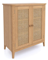 Cypress 2 Door Rattan Cabinet