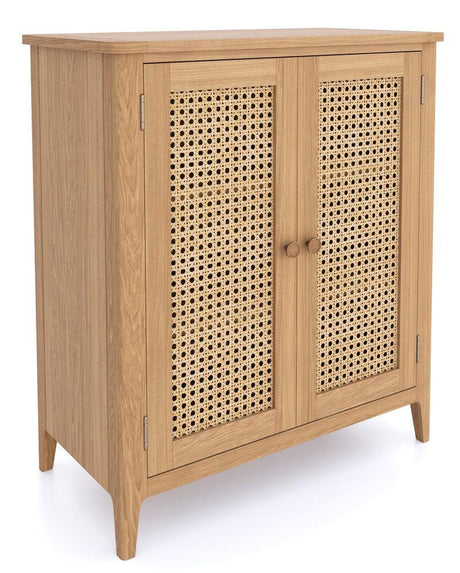 Cypress 2 Door Rattan Cabinet