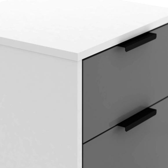 Madrid 3 Drawer Bedside Table