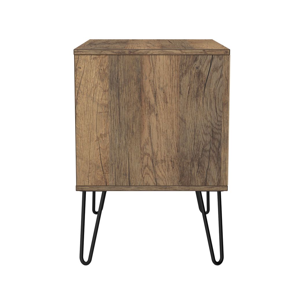 Harlequin 2 Drawer Midi Chest with Black Hairpin Legs