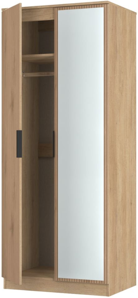 Java Mirrored 2 Door Double Wardrobe