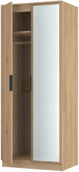 Java Mirrored 2 Door Double Wardrobe