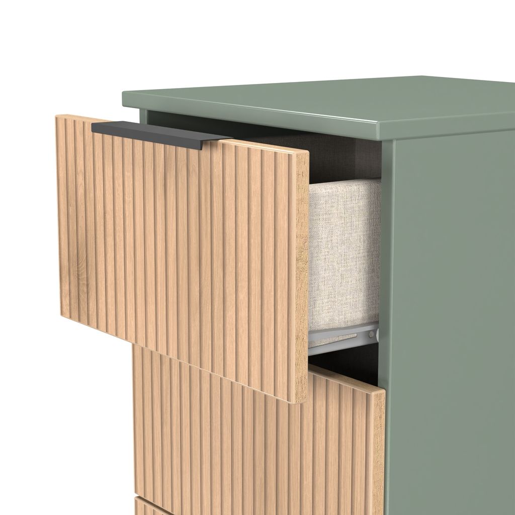 Java 4 Drawer Bedside Table