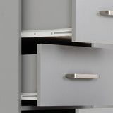 Dakota 5 Drawer Narrow Tallboy Chest - Seconique