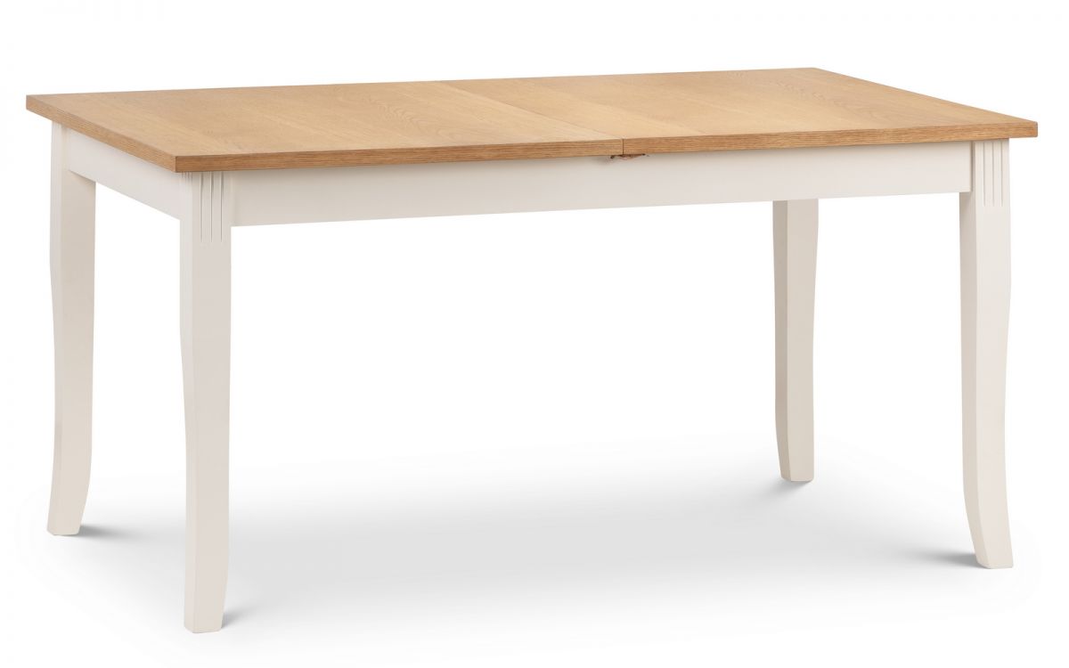 Davenport White Extending Dining Table