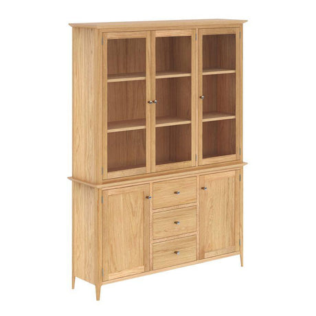 Saxon 5 Door 3 Drawer Display Cabinet