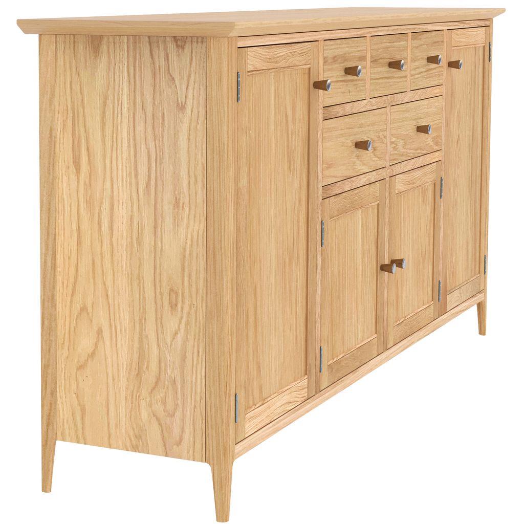 Saxon 4 Door 5 Drawer Long Sideboard