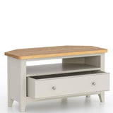 Atlas 1 Drawer Corner TV Cabinet with Open Shelf