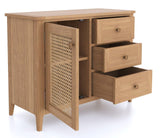 Cypress 1 Door 3 Drawer Rattan Sideboard