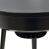 Controls and USB port on the Bluetooth speaker side table