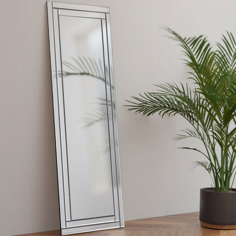 Deco Frameless Dress Mirror - Julian Bowen