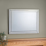 Deco Frameless Wall Mirror - Julian Bowen