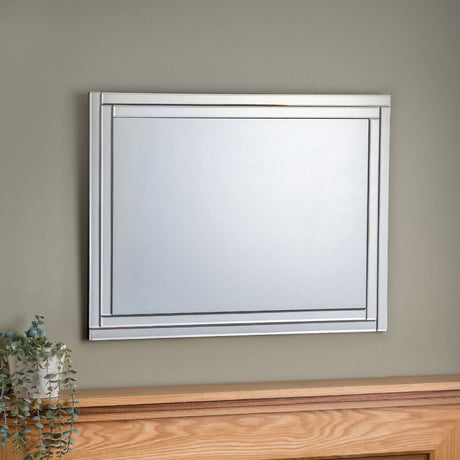 Deco Frameless Wall Mirror - Julian Bowen