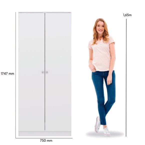 Denver 2 Door Wardrobe - Seconique