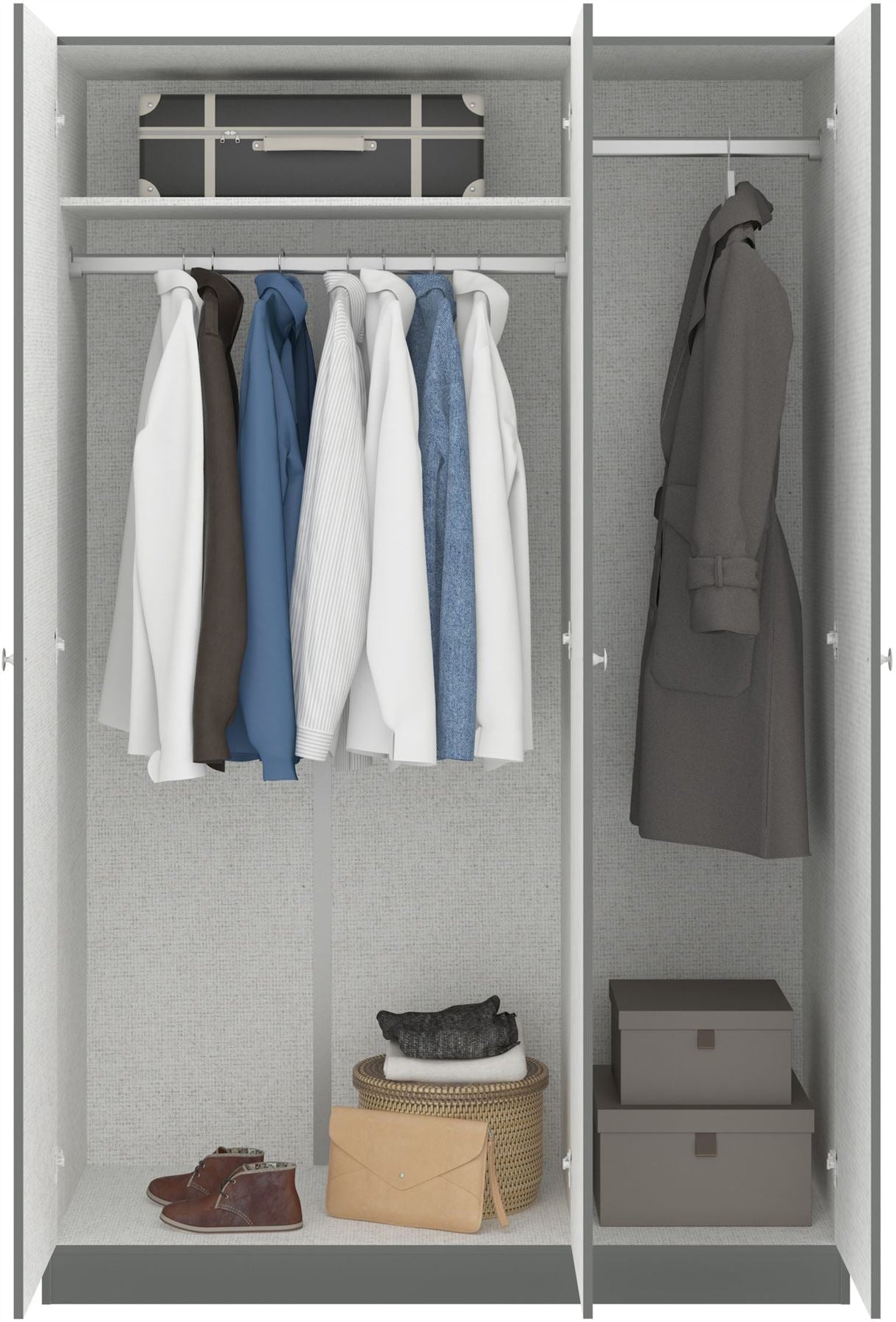 Denver 3 Door Wardrobe - Seconique