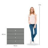 Denver 4 Drawer Chest - Seconique
