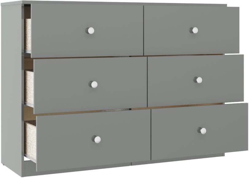 Denver 6 Drawer Chest - Seconique