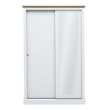 Devon White and Oak 2 Door Sliding Wardrobe - LPD