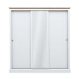 Devon White and Oak 3 Door Sliding Wardrobe - LPD