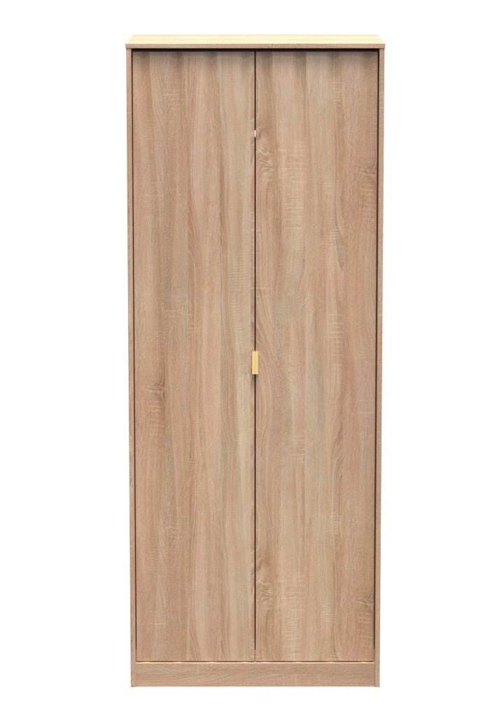 Diamond 2 Door Wardrobe - Welcome Furniture