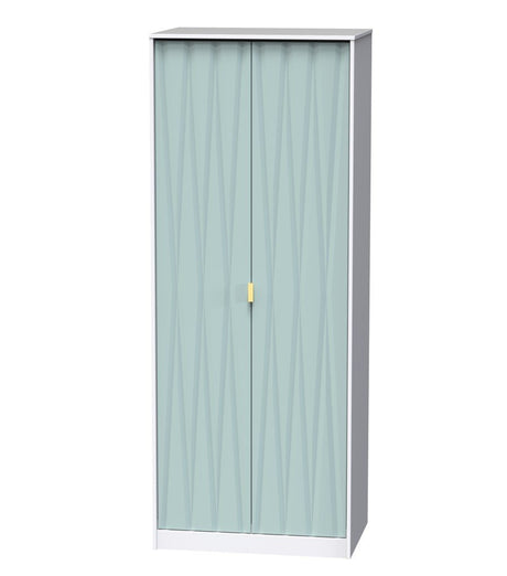 Diamond 2 Door Wardrobe - Welcome Furniture