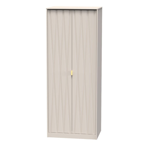 Diamond 2 Door Wardrobe - Welcome Furniture