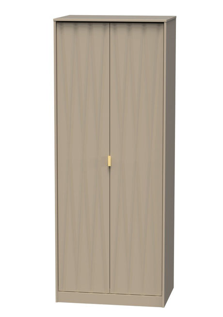 Diamond 2 Door Wardrobe - Welcome Furniture