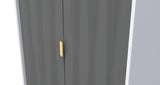 Diamond 2 Door Wardrobe - Welcome Furniture