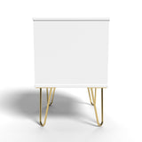 Diamond 2 Drawer Bedside Cabinet with Wireless Charging - Welcome Furniture