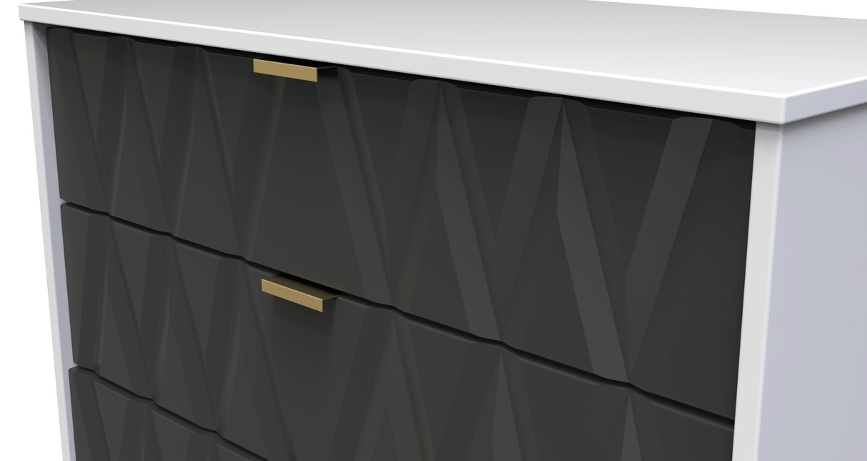 Diamond 4 Drawer Chest with Gold Hairpin Legs - Welcome Furniture