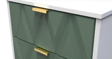 Diamond Narrow 5 Drawer Chest with Gold Hairpin Legs - Welcome Furniture