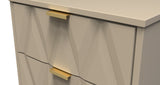 Diamond Narrow 5 Drawer Chest with Gold Hairpin Legs - Welcome Furniture