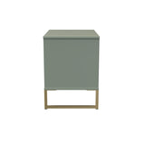 Diego 1 Drawer Bedside with Gold Frame - Welcome Furniture