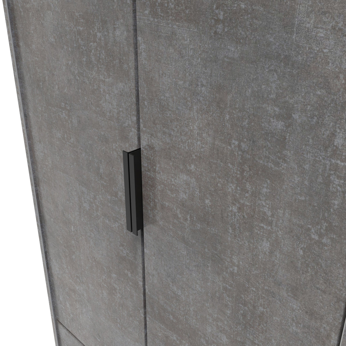 Diego 2 Door 2 Drawer Wardrobe with Black Fittings - Welcome Furniture
