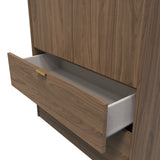 Diego 2 Door 2 Drawer Wardrobe with Gold Fittings - Welcome Furniture