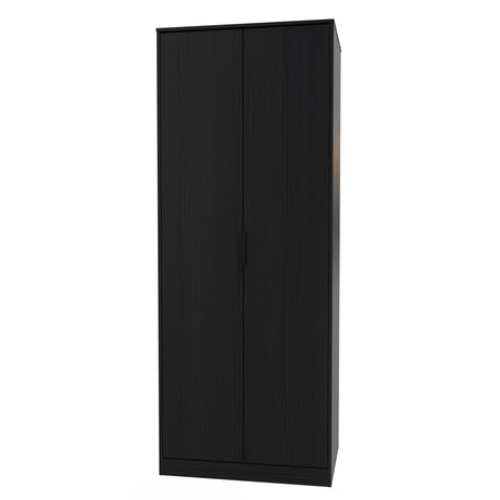 Diego 2 Door Wardrobe with Black Fittings - Welcome Furniture