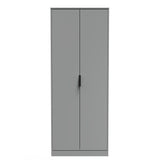 Diego 2 Door Wardrobe with Black Fittings - Welcome Furniture