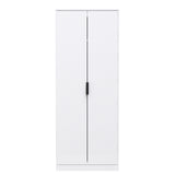 Diego 2 Door Wardrobe with Black Fittings - Welcome Furniture