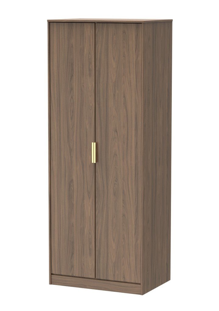 Diego 2 Door Wardrobe with Gold Fittings - Welcome Furniture