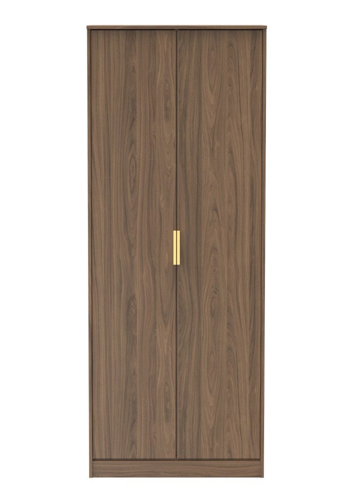 Diego 2 Door Wardrobe with Gold Fittings - Welcome Furniture
