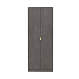 Diego 2 Door Wardrobe with Gold Fittings - Welcome Furniture