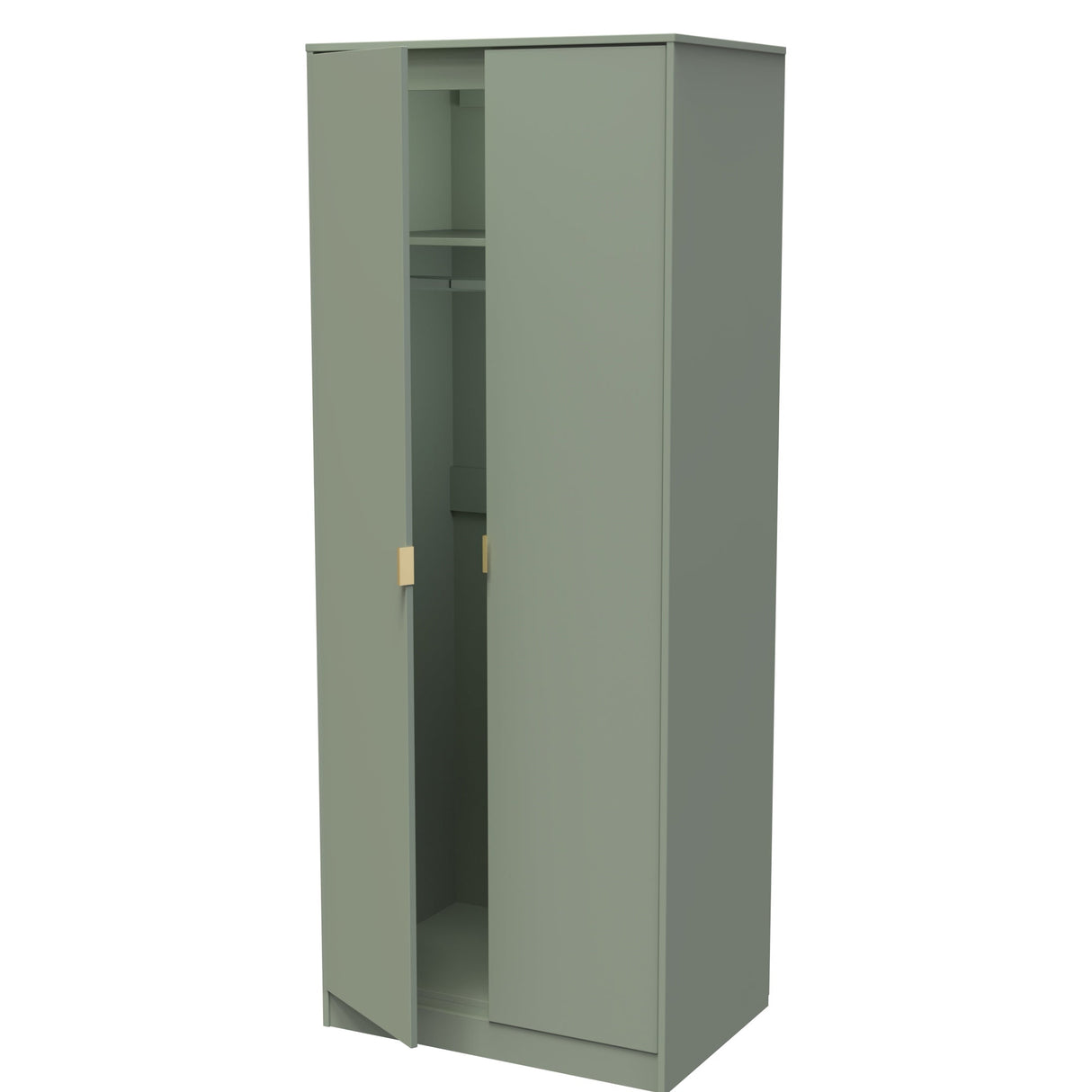 Diego 2 Door Wardrobe with Gold Fittings - Welcome Furniture
