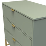 Diego 3 Drawer Chest with Gold Frame Legs - Welcome Furniture