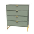 Diego 4 Drawer Chest with Gold Frame Legs - Welcome Furniture