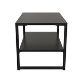 Diego Lamp Table with Black Frame Legs - Welcome Furniture