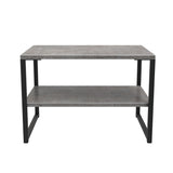 Diego Lamp Table with Black Frame Legs - Welcome Furniture